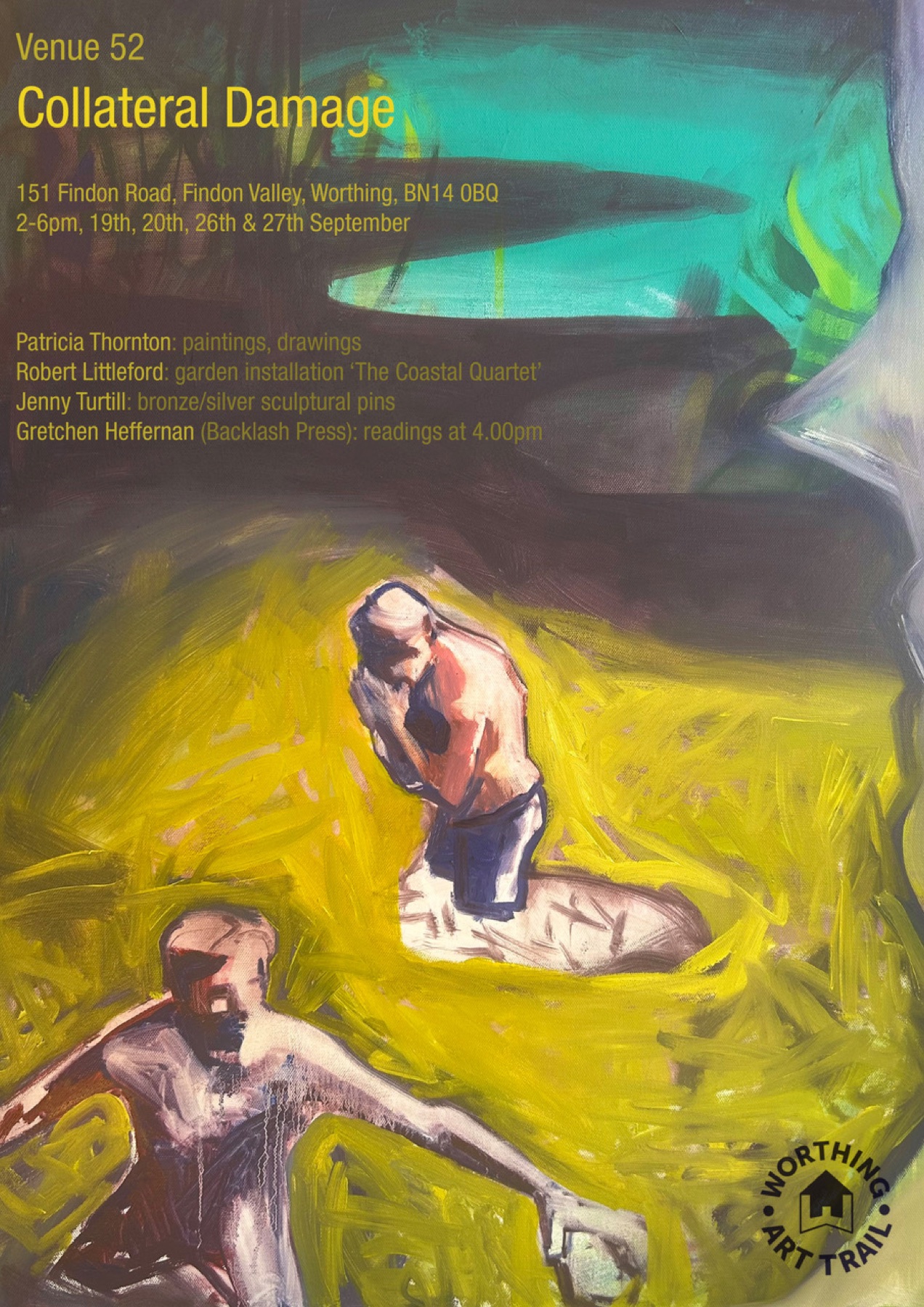 Poster for Collateral Damage at Worthing Art Trail 2026